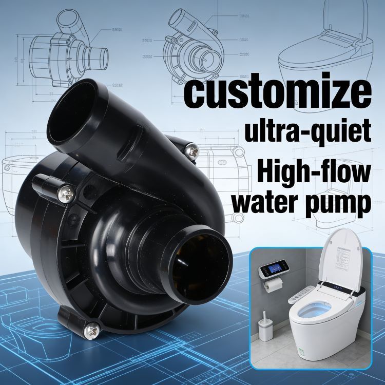 Silent Reliable Long Life 24V Brushless DC Water Pump for Smart Toilet Flush System