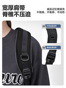 Large Capacity Dual-Purpose Push-Pull Wheel Waterproof Wheeled Schoolbag for Junior High <b>Students</b> Pull Rod Universal <b>Students</b> - Product Image 5