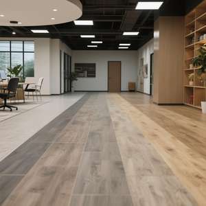 Piso <span class=keywords><strong>de</strong></span> <span class=keywords><strong>Vinilo</strong></span> SPC con Clic <span class=keywords><strong>de</strong></span> Bloqueo Impreso con Textura Imitación <span class=keywords><strong>Madera</strong></span> Fácil <span class=keywords><strong>de</strong></span> Limpiar Ecológico para Uso en Interiores - Product Image 5