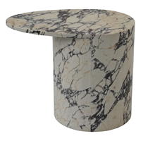 Table basse moderne en marbre avec texture naturelle unique pour meubles de salon à la maison