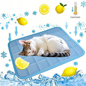 Colchoneta <span class=keywords><strong>Refrescante</strong></span> para Mascotas, <span class=keywords><strong>Cama</strong></span> para Perros y Gatos, Fresca y <span class=keywords><strong>Refrescante</strong></span> para Prevenir el Calor, Colchoneta para Dormir con Buena Ventilación y Disipación del Calor - Product Image 1