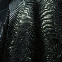 KEER Usine Personnalisée Vente en Gros TDJ1585M-L Vente en Gros Automne Hiver Abstrait Rayure Dark Dot Style Populaire Robe Jupe Brocart Polyester Jacquard Tissu