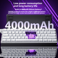 AULA MINI 60HE Standard/Pro/Max Commutateur magnétique Tri-mode Clavier de jeu RVB personnalisable Touche complète interchangeable