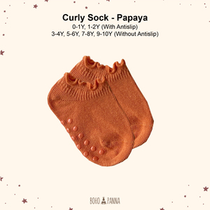 Chaussettes bouclées douillettes en papaye pour enfants de 5 à 6 ans, dotées d'un tissu extensible doux au toucher et d'un ajustement confortable pour toutes les activités - Product Image 2