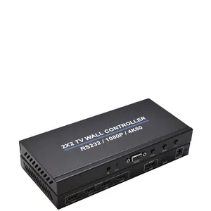 4 Channel TV Video Wall Controller 2x2 1x3 1x2 1x4 4x1 3x1 2x1 HD DVI VGA USB Video Processor 4K 60Hz Wall TV Splicing Screen