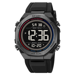 Skmei Men's Digital Watch 30m Waterproof Silicone Strap Multifunction Alarm Clock Sport Watch - Product Image 5