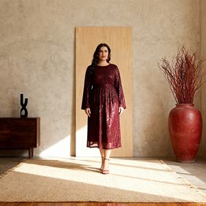 Abaya élégante et modeste en polyester brodée de paillettes de luxe pour femmes musulmanes – Vente en gros - Product Image 1