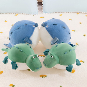 Juguetes <span class=keywords><strong>de</strong></span> Peluche <span class=keywords><strong>de</strong></span> Cocodrilo Redondos con Logotipo Personalizado, Muñecos <span class=keywords><strong>de</strong></span> Peluche <span class=keywords><strong>de</strong></span> Pez Inflado, Cojín Divertido y Grueso, Regalos <span class=keywords><strong>de</strong></span> <span class=keywords><strong>Navidad</strong></span> para Niños - Product Image 1