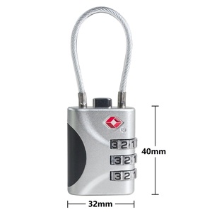 <span class=keywords><strong>Candado</strong></span> de Combinación TSA de 3 Dígitos Kamal TSA 528 con Cable de Acero para Equipaje de Viaje, Bolsa de <span class=keywords><strong>Golf</strong></span>, Casillero de Gimnasio - Product Image 6