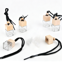 Bouteille diffuseur de parfum pour voiture, flacon vide en verre pour huiles essentielles, accessoires auto, pendentif de voiture, flacon séparé