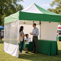 Stand d'exposition 10x10 pieds, tente carrée double couche imperméable, portable, pliable, pour événements extérieurs, chapiteau, salon professionnel, gazebo