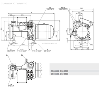 Compresor de Tornillo Bitzer OEM de Alta Calidad de 50HP CSH6553-50-38P CSH6551-50-40P para Sistemas de Refrigeración y Almacenamiento en Frío