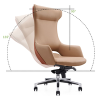ZITAI chaise de bureau moderne de luxe haut de gamme mobilier de bureau de haute qualité chaise pivotante de bureau de direction en cuir