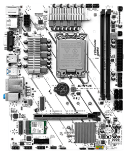 Jginyue H610M-GAMING Wifi Bo mạch chủ LGA 1700 Hỗ trợ Dual channel DDR4 cho Intel Core i3/i5/i7/I9 12th/13th Bộ vi xử lý máy tính để bàn - Product Image 2