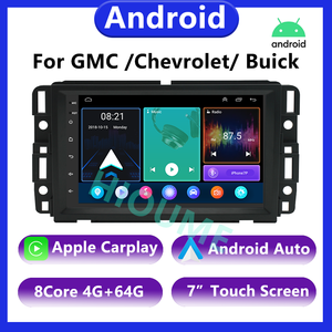 7 ''android12 xe đa phương tiện <span class=keywords><strong>Video</strong></span> Player đài phát thanh GPS navigation Carplay tự động cho GMC Chevrolet Buick enclave Yukon Acadia Equinox - Product Image 2