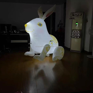 Globo Inflable Personalizado con Control Remoto, Impermeable, Modelo de Conejo de Dibujos Animados para Festival del Bote del Dragón, para Publicidad Exterior - Product Image 3