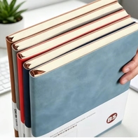 Promotion : Carnet de notes ligné personnalisé noir A5, couverture rigide en cuir PU, pour étudiants