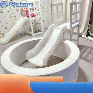 Aire de jeux gonflable populaire pour enfants, blanche et violette, <span class=keywords><strong>XL</strong></span>, grande, ronde, carrée, avec double toboggan, pour événements, fêtes, location, aire de jeux avec toboggan, aire de jeux souple - Product Image 3