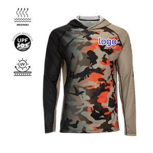 RTS Hombres Challenger <span class=keywords><strong>Solar</strong></span> Hoody Versátil UPF 50 Protección Tela de secado rápido para pescar Deportes al aire libre Ropa informal - Product Image 2