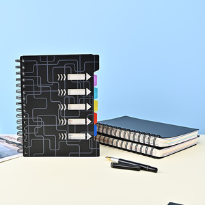 Carnets de notes personnalisables A5 à spirale avec couverture en PP pour sublimation, journal personnel, 150 feuilles, vente en gros, cahier scolaire - Product Image 1