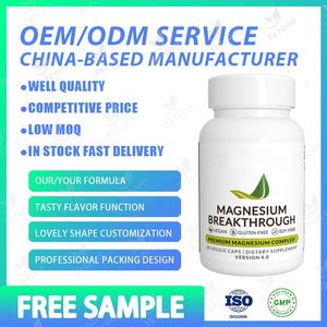 Cápsulas de L-Treonato de Magnesio Orgánico Natural OEM, Suplemento Dietético Herbal para la Energía y el Sueño del Cerebro para Hombres - Product Image 2