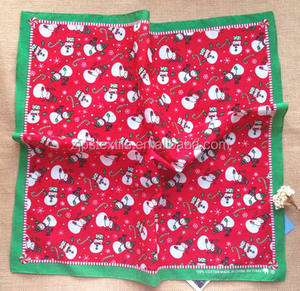 Natale anello donna grande rosso nero e oro che indossa <span class=keywords><strong>capelli</strong></span> lunghi chemio Sport <span class=keywords><strong>Bandana</strong></span> di seta per <span class=keywords><strong>capelli</strong></span> cane natale - Product Image 3