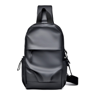 Nuova Borsa a Tracolla in Pelle per <span class=keywords><strong>Ragazzi</strong></span>, Utilizzabile come Marsupio, Capacità 20-36L, Stile Normcore/Minimalista, Grigio Nero Trendy - Product Image 6