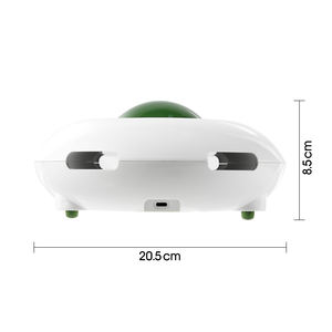 لعبة قطط ذكية على شكل طبق طائر مع أضواء LED للقطط الداخلية، لعبة تفاعلية قابلة لإعادة الشحن للحيوانات الأليفة - Product Image 4