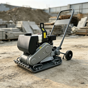 Compacteur à plaque vibrante de 95 kg avec moteur Briggs & Stratton de type 170 5,5 CV pour la construction, la construction de routes, la compactation des sols - Product Image 2