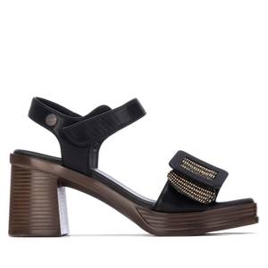Sandalias de Tacón para Mujer Refresh, Color Negro, Tacón de 7.5 cm, Talla 39 - Product Image 1