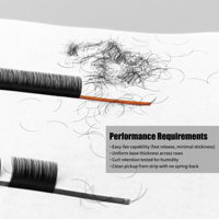 Extensions de cils en soie et faux vison de qualité supérieure, individuelles, 0,05 mm, plateau de cils Mega Volume, noir mat doux, vente en gros