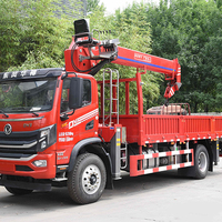 Vente en gros d'usine : Mini-grue de camion Lugong Avtokran avec moteur Weichai, grue à flèche de 3 à 20 tonnes