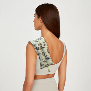 Hochwertiges mikrowellen geeignetes feuchtes Wärme paket für Hals und Schultern mit natürlicher Aromatherapie-Kräuter heizkissen verpackung - Product Image 1