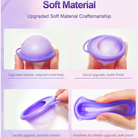 Copa Menstrual Reutilizable de Silicona Médica de Marca Privada, Fácil de Limpiar, para Usar hasta 12 Horas