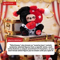 Joey Dodo Dream Clown Town Boîte Mystère en Peluche, Mignonne Poupée en Vinyle Clown de Cirque, Porte-clés, Pendentif de Sac, Jouet de Collection, Cadeau