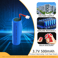 Batterie au lithium HIZY 14500 500mAh 3.7V LiCoO2 Cathode 500 Cycles Grande Capacité Dédiée aux Lampes Torches à Lumière Puissante/Stylos Laser