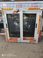 Ventana Corredera Horizontal de Aleación de Aluminio Personalizada de Fábrica, Doble Vidrio Templado Gris Reflectante, Aislamiento Térmico, Resistente al Viento, Exterior
