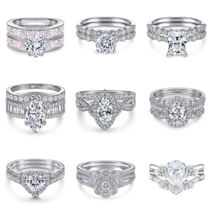 Proveedor de Joyería de Plata de Ley 925, Joyería para Mujer al por Mayor, Zirconia Cúbica AAA, Baño de Rodio, Anillo de Compromiso que No se Oxida Fácilmente - Product Image 3
