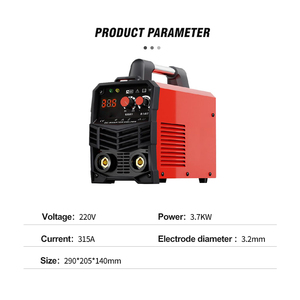 เครื่องเชื่อมไฟฟ้าแบบพกพา 315 แอมป์ เฟสเดียว อินเวอร์เตอร์ ARC MMA สำหรับงานโลหะ  รับเชื่อมท่อได้สูงสุดขนาด 100 มม. - Product Image 2