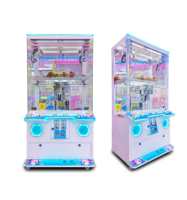 Zormen Factory Wholesale Plush Mini Toys Claw 2P Double Decker Claw Machine Coin Operated Claw Crane Machine with Coin Acceptor