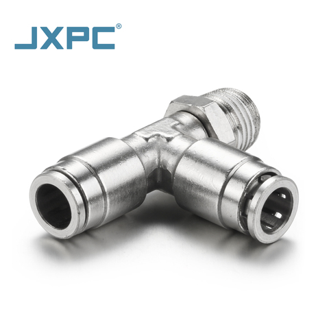 JXPC Pneumatic Fitting JMP Series Durable Pneumatic Brass Fittings Stainless Steel Connector PushFittings Air Fittings