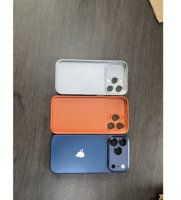 Étui de téléphone antichoc en alliage d'aluminium personnalisé avec cadre d'objectif, nouveau modèle identique à 17 18 Pro Max, avec film de protection d'objectif pour iPhone 16 15 Pro Max