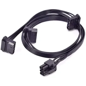 PCIe 6 Pin 1 zu 3 Molex IDE Power Supply Cable Modular PSU 4 Pin Peripheral für Corsair AXi Series AX1500I AX1200I