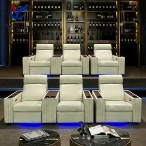 Sofá Reclinable Eléctrico Motorizado Yilin Moderno RH722 con Función <span class=keywords><strong>de</strong></span> <span class=keywords><strong>Masaje</strong></span> y <span class=keywords><strong>Puerto</strong></span> <span class=keywords><strong>de</strong></span> Carga Tipo C para Cine en Casa - Product Image 3