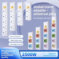 Multiprise multifonction 10A AC 220-250V, rallonge multiprise, adaptateur de prise UK/EU, usage domestique