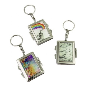 Mini tròn/hình chữ nhật/Vuông/Tim Khung Ảnh gương với Keychain - Product Image 5