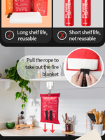 Couverture anti-feu en fibre de verre, couverture de sécurité résistante aux flammes pour la maison et la cuisine