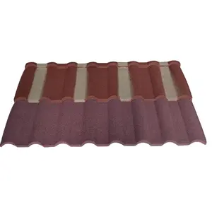 Piastrelle Euro in lastre di copertura tetto carogato colorato foglio di copertura in ferro caffè marrone ibr 0.47mm