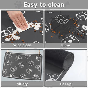 Alfombra para Mascotas Rectangular con Diseño de Dibujos Animados, Antideslizante, para Comer y Dormir, 35x50 45x60 50x70, Material que No Requiere Lavado - Product Image 2