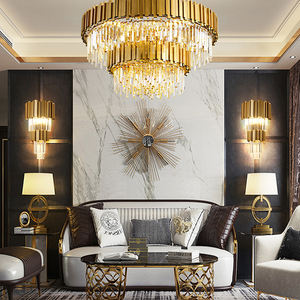 Lampadari Moderni Giganti per Hotel, Illuminazione di Lusso per Ristoranti, Lampade a Sospensione Decorative, Lampadario in Cristallo Stile Europeo Vintage - Product Image 3